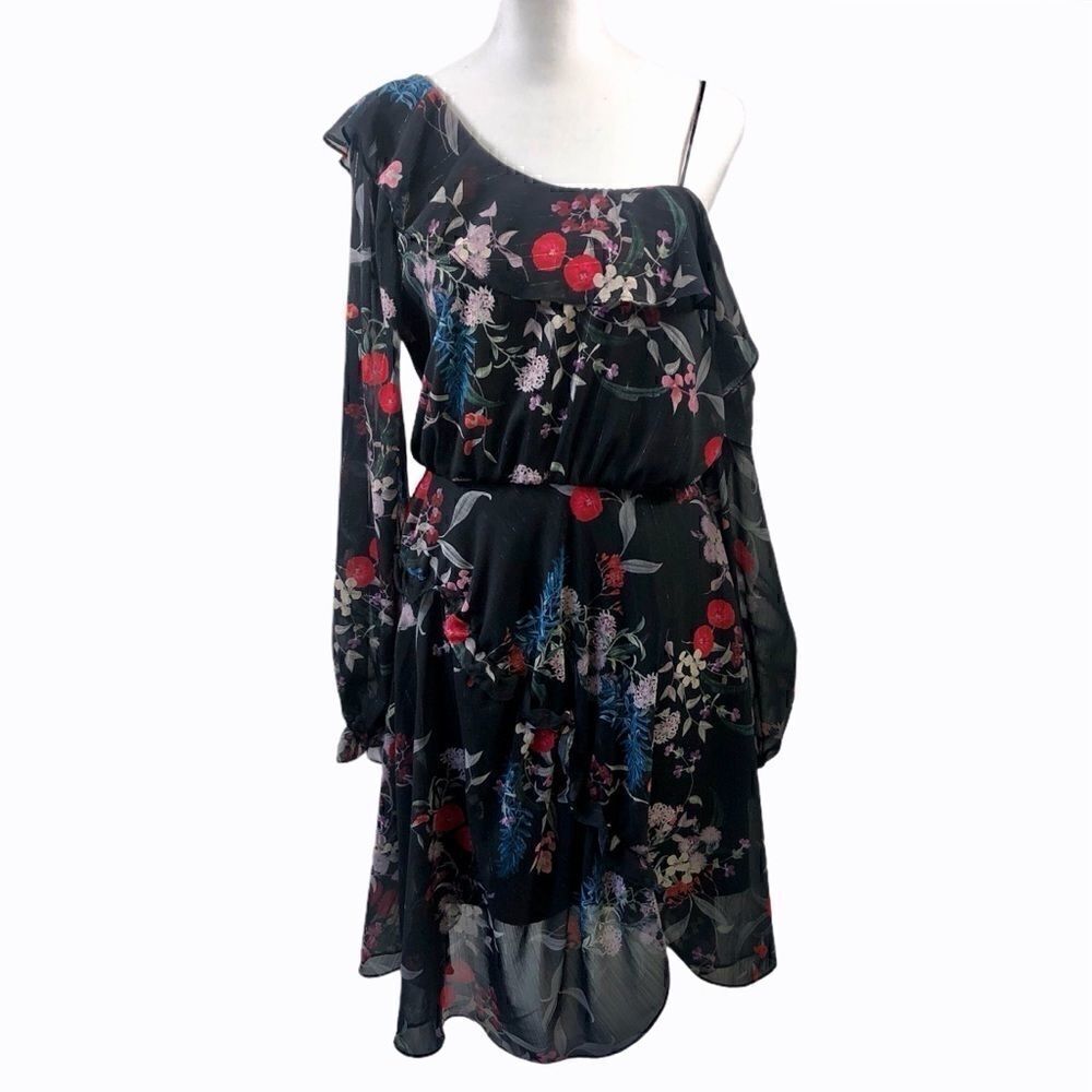 Keepsake Paperthin Off One Shoulder Dress M